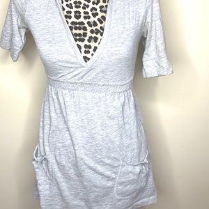 Grey Shirt With Hoodie